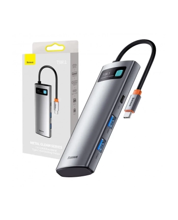Adapter 7w1 Baseus WKWG020113 Hub USB-C to 2x USB 3.0 + HDMI + 2x USB-C + czytnik microSD / SD