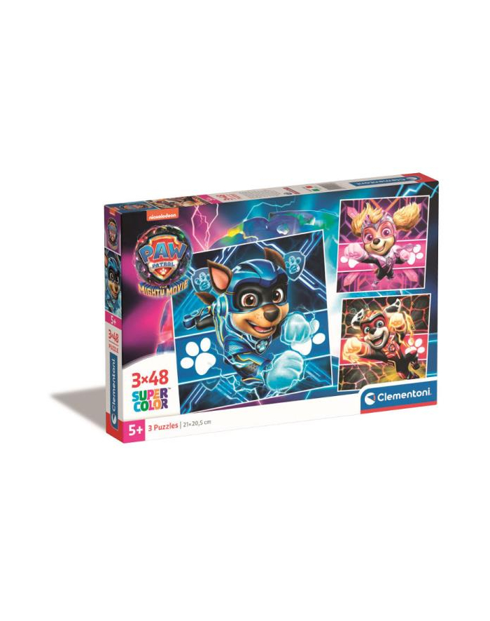 Clementoni Puzzle 3x48el square Psi Patrol PAW PATROL MIGHTY MOVIE 25303 główny