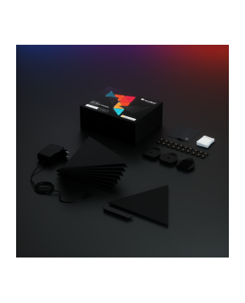 Nanoleaf Shapes Black Triangles Starter Kit 9 paneli (NL47-0102TW-9PK)