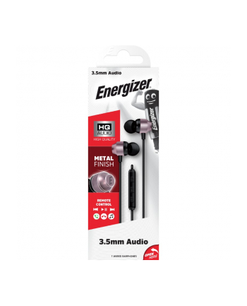 energizer Słuchawki przewodowe jack 3,5 mm Różowo-czarne