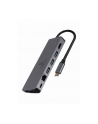 gembird Hub USB-C do HDMI 1xUSB-C GbE 2xUSB-A Card PD - nr 9