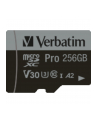Karta pamięci Micro SDXC Verbatim Pro U3 256GB (100/90 MB/s) Class 10 U3 V30 + adapter - nr 8