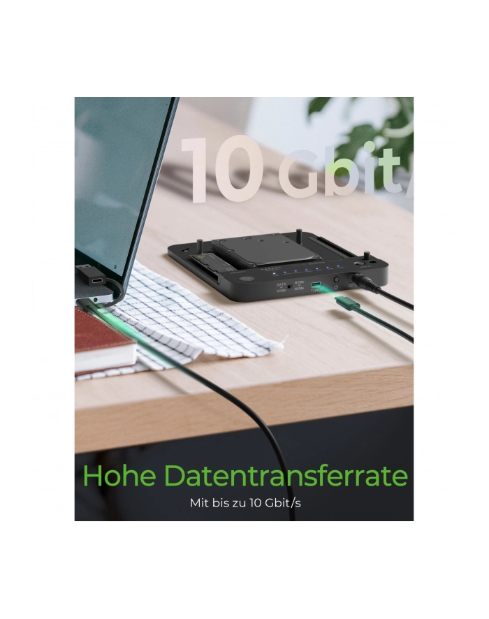 icybox Stacja klonująca i dokująca IB-2913MCL-C31  dla M.2 NVMe SSD i HDD główny