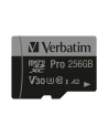 Karta pamięci Micro SDXC Verbatim Pro U3 256GB (100/90 MB/s) Class 10 U3 V30 + adapter - nr 2