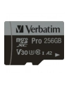 Karta pamięci Micro SDXC Verbatim Pro U3 256GB (100/90 MB/s) Class 10 U3 V30 + adapter - nr 8