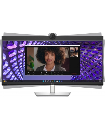 dell Monitor P3424WEB 34 cale IPS Zakrzywiony WQHD (3440x1440)/21:9/HDMI/DP/USB-C/RJ-45/Kamera/Głośniki/Mikrofon/3Y