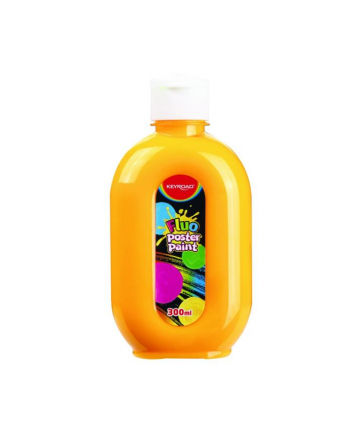 pbs connect Farba plakatowa KEYROAD, fluorescencyjna, 300ml, butelka, neonowa pomarańczowa