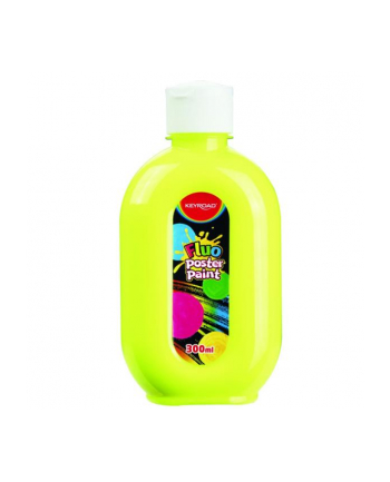 pbs connect Farba plakatowa KEYROAD, fluorescencyjna, 300ml, butelka, neonowa żółta