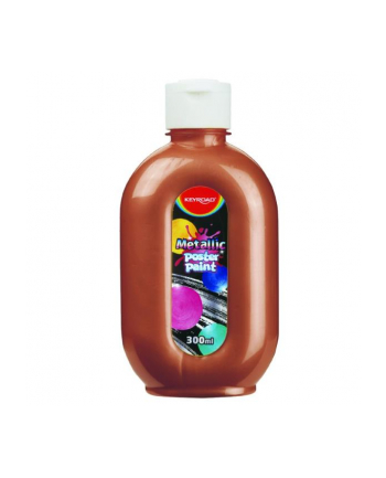 pbs connect Farba plakatowa KEYROAD, metaliczna, 300ml, butelka, żółta