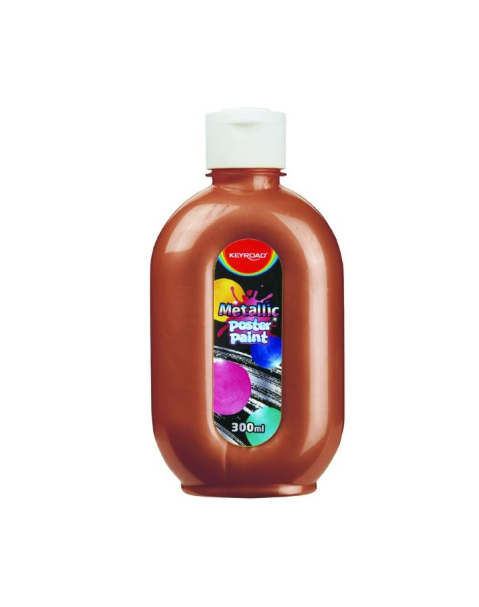 pbs connect Farba plakatowa KEYROAD, metaliczna, 300ml, butelka, żółta główny