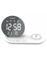 blaupunkt Radiobudzik FM PLL/Ładowanie bezprzewodowe/USB/Temperatura wewnętrzna/zewnętrzna/biały/CR85WH CHARGE - nr 1
