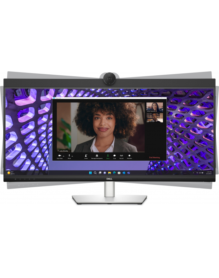 dell Monitor P3424WEB 34 cale IPS Zakrzywiony WQHD (3440x1440)/21:9/HDMI/DP/USB-C/RJ-45/Kamera/Głośniki/Mikrofon/3Y główny