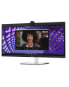 dell Monitor P3424WEB 34 cale IPS Zakrzywiony WQHD (3440x1440)/21:9/HDMI/DP/USB-C/RJ-45/Kamera/Głośniki/Mikrofon/3Y - nr 60