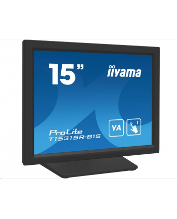 iiyama Monitor 15 cali T1531SR-B1S VA,RESISTIVE,HDMI,DP,VGA,IP54,2x1W nr 1