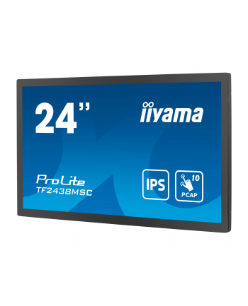 iiyama Monitor wielkoformatowy  23.8 cala TF2438MSC-B1 IPS,FHD,DP,HDMI,2x2W,2xUSB,600(cd/m2),  10pkt.7H,IP1X(Front),Pion/Poziom