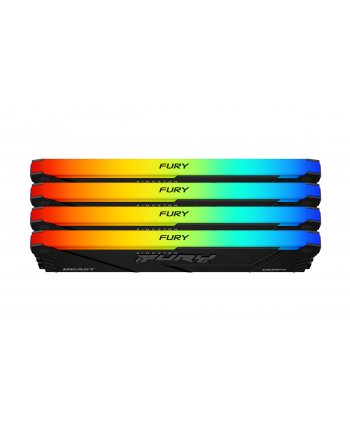 kingston Pamięć DDR4 Fury Beast RGB 128GB(4*32GB)/3600 CL18