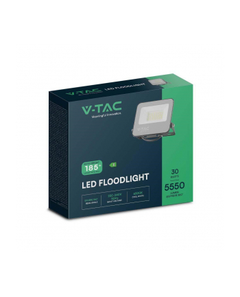 V-TAC PROJEKTOR LED V-TAC 30W 185LM/W CZARNY VT-44