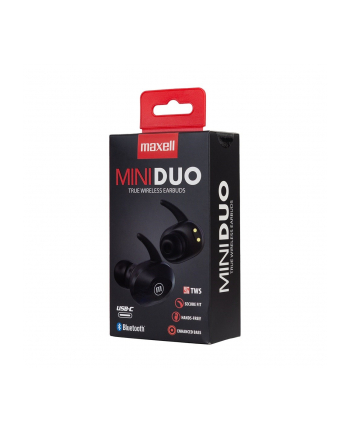 MAXELL MINI DUO Słuchawki bezprzewodowe bluetooth TWS EARBUDS czarne