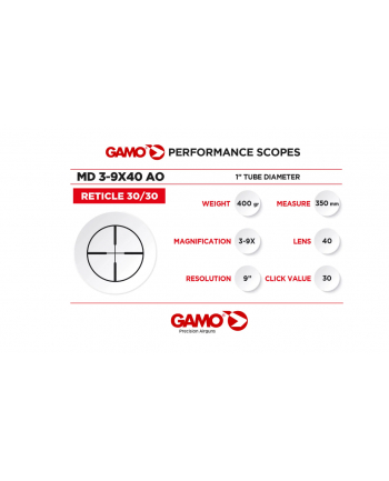 Luneta Gamo MD 3-9x40 AO