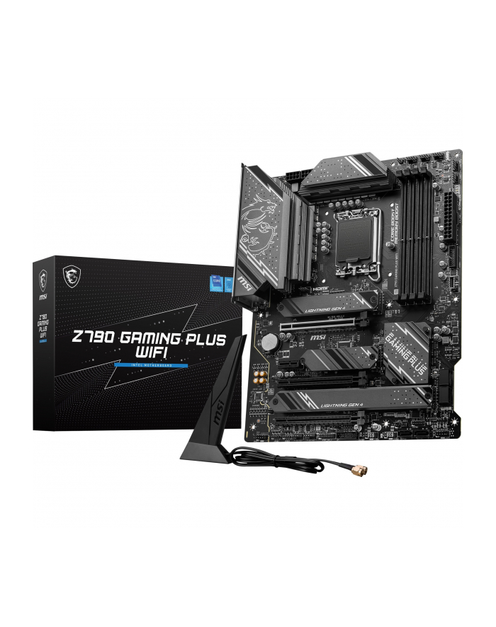 MSI Z790 GAMING PLUS WIFI DDR5 LGA1700 ATX MB PCIe x16 HDMI 4xSATA główny