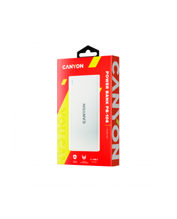 CANYON Powerbank PB-106 10000 mAh Biały