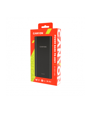 CANYON Powerbank PB-2001 20000 mAh Czarny