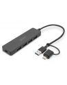 DIGITUS USB 3.0 Hub 4-Port Slimline with USB-C Adapter 5Gbps 0.2m cable - nr 2