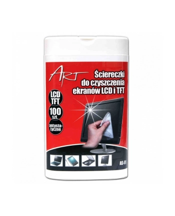 AS-01 ściereczki do ekranow LCD/TFT 100szt