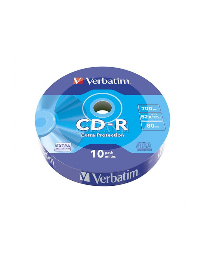 CD-R Verbatim 700MB Extra Pczerwonyection Wrap (10 Spindel) główny