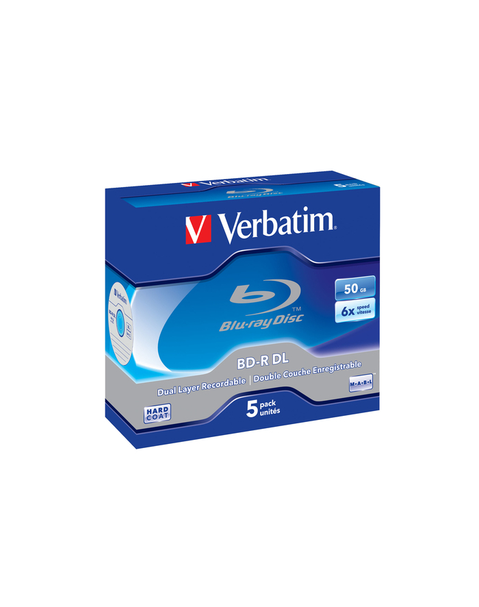 BD-R Verbatim 50GB X6 (5 Jewel Case) główny