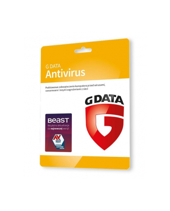 g data Oprogramowanie GDATA Antivirus 3PC 1rok karta-klucz