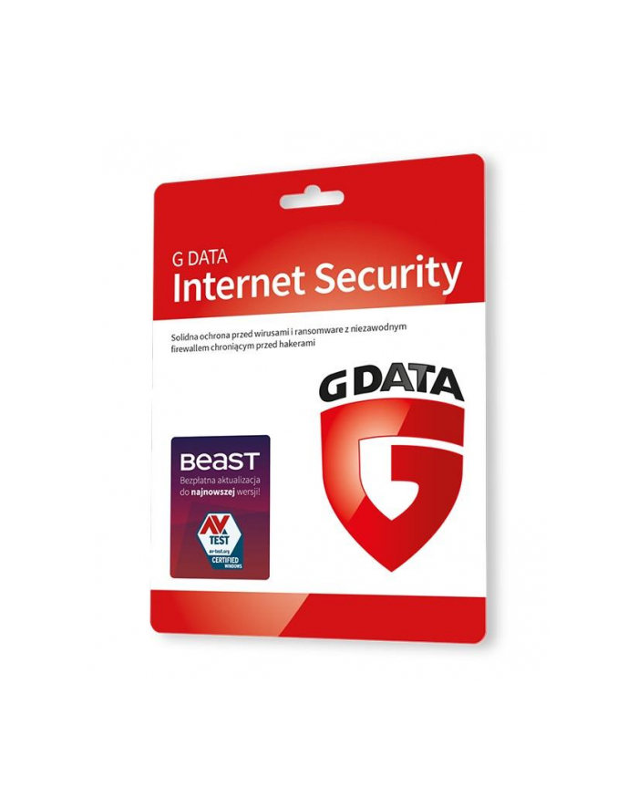 g data Oprogramowanie GDATA Internet Security 3PC 1rok karta-klucz główny