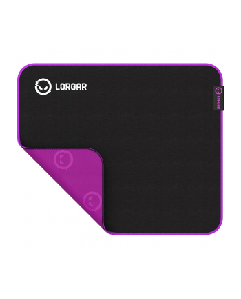 Lorgar Main 313, Gaming mouse pad, High-speed surface, Purple anti-slip rubber base, size: 360mm x 300mm x 3mm, weight 0.195kg