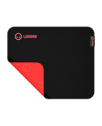 Lorgar Main 323, Gaming mouse pad, Precise control surface, Red anti-slip rubber base, size: 360mm x 300mm x 3mm, weight 0.21kg