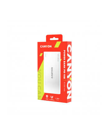 CANYON Powerbank PB-108 10000 mAh Biały