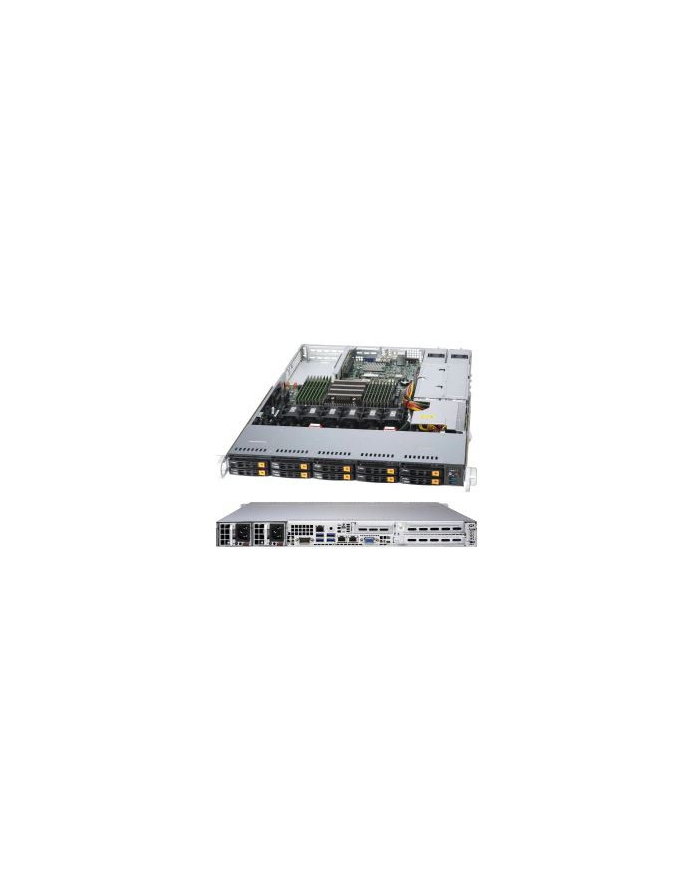 Supermicro A+ Server 1114S-WN10RT, Single AMD EPYC 7002 CPU, 16 DIMMs; 2 PCI-E 4.0 x16 (FHHL) slots, 1 PCI-E 4.0 x16 (LP) slot, 10 Hot-swap U.2 NVMe4/NVMe3/SATA3,  2x 10GBase-T LAN ports, 2 SuperDOM, 750W RPSU główny