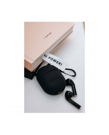 CANYON Słuchawki dokanałowe TWS-6 mikrofon etui w zestawie Czarne