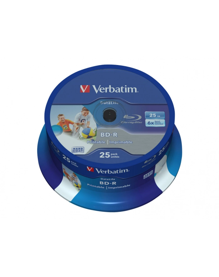 verbatim BD-R SL Datalife 25GB* 6x Wide Inkjet Printable (cake 25) główny