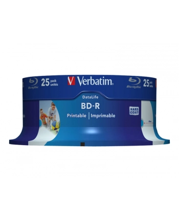 verbatim BD-R SL Datalife 25GB* 6x Wide Inkjet Printable (cake 25) nr 2