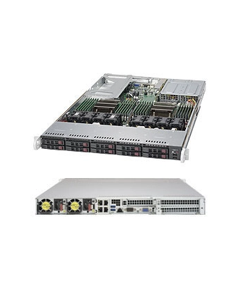 supermicro 1U Ultra, 10 Hot-swap 2.5'' drive bays (2 NVMe opt.) w/ 2 Xeon Scalable Processors support, C621 chipset, 750W PS (redundant, Platinum), 4x 1GbE nr 1