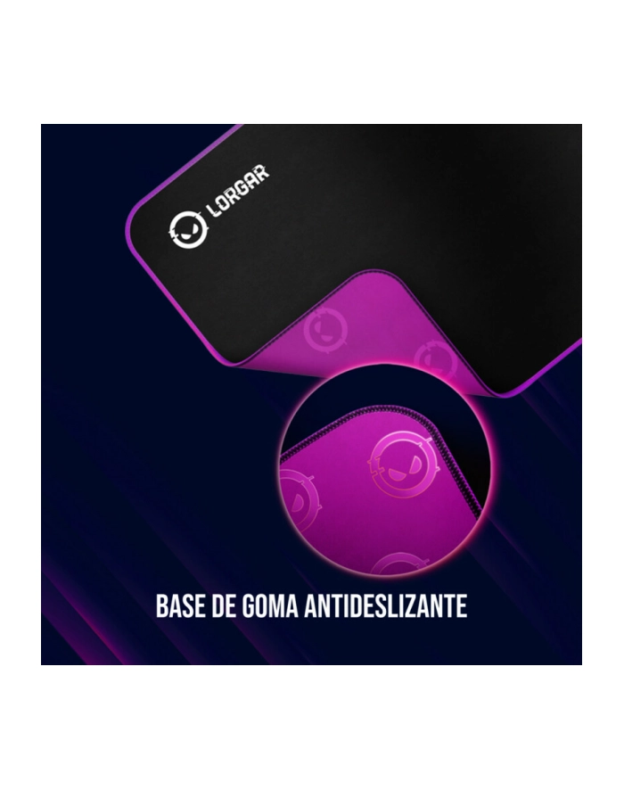 Lorgar Main 319, Gaming mouse pad, High-speed surface, Purple anti-slip rubber base, size: 900mm x 360mm x 3mm, weight 0.6kg główny