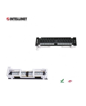 Patch panel Intellinet 12 portów, UTP Cat6, naścienny nr 1