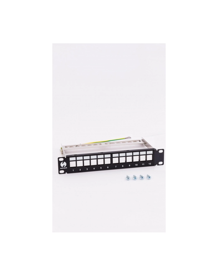 Patch panel keystone 10'' 12-porty, UTP Netrack główny
