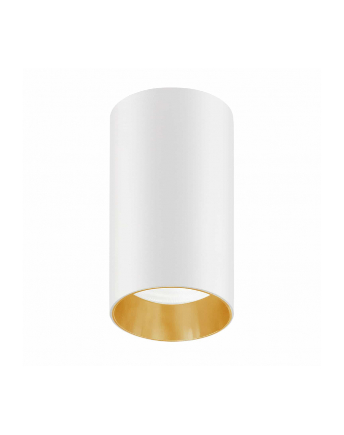Oprawa natynkowa / tuba Maclean MCE458 W/G punktowa okrągła aluminiowa GU10 55x100mm biało-złota główny