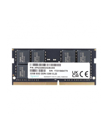 Pamięć SODIMM DDR4 Apacer 16GB (1x16GB) 3200MHz CL22 1,2V