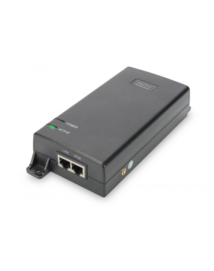 Zasilacz/Adapter PoE+ DIGITUS 802.3at max. 48V 60W Gigabit aktywny główny