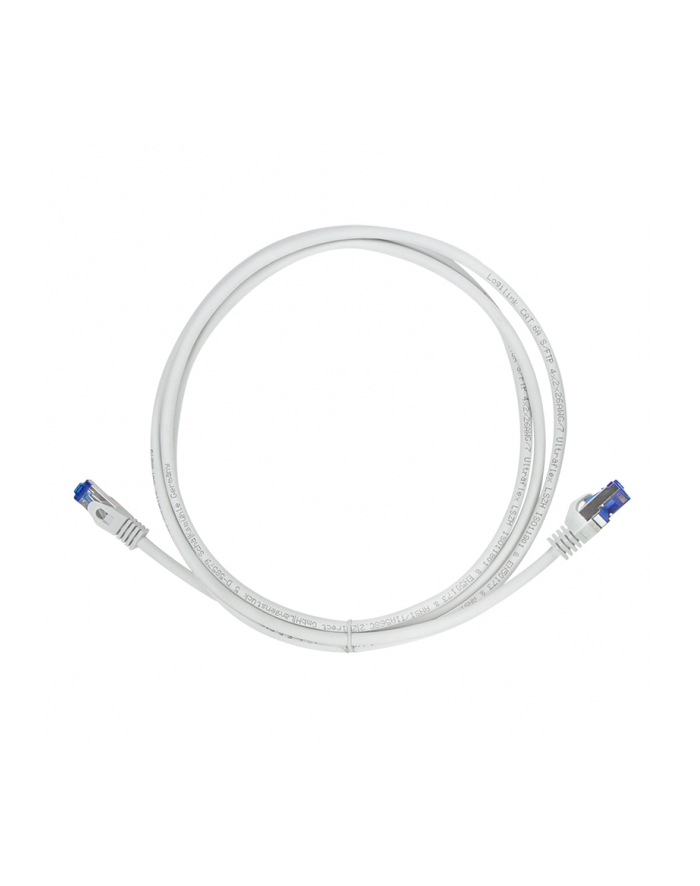 Patchcord LogiLink C6A022S Cat.6A S/FTP Ultraflex 0,50m szary główny