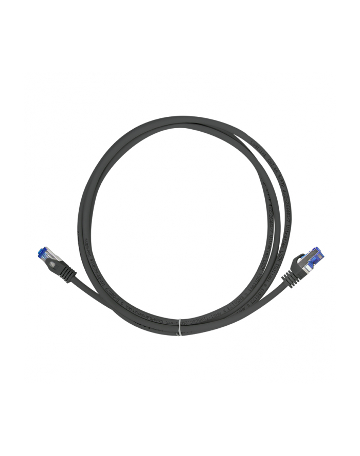 Patchcord LogiLink C6A023S Cat.6A S/FTP Ultraflex 0,50m czarny główny
