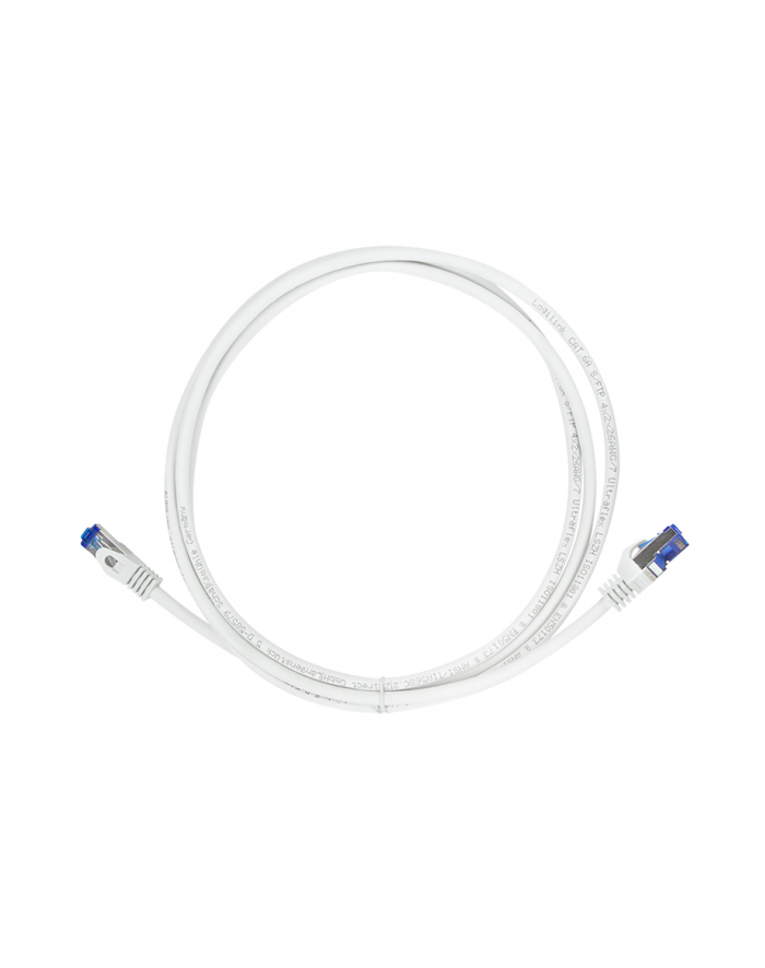 Patchcord LogiLink C6A051S Cat.6A S/FTP Ultraflex 2,0m biały główny