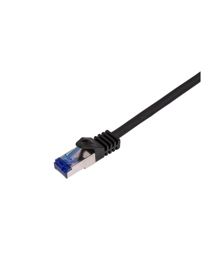 Patchcord LogiLink C6A083S Cat.6A S/FTP Ultraflex 7,5m czarny główny